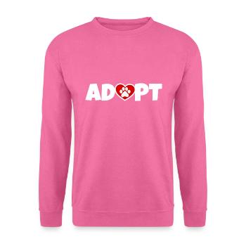 Adopt a dog - Unisex Sweatshirt - pink - Front