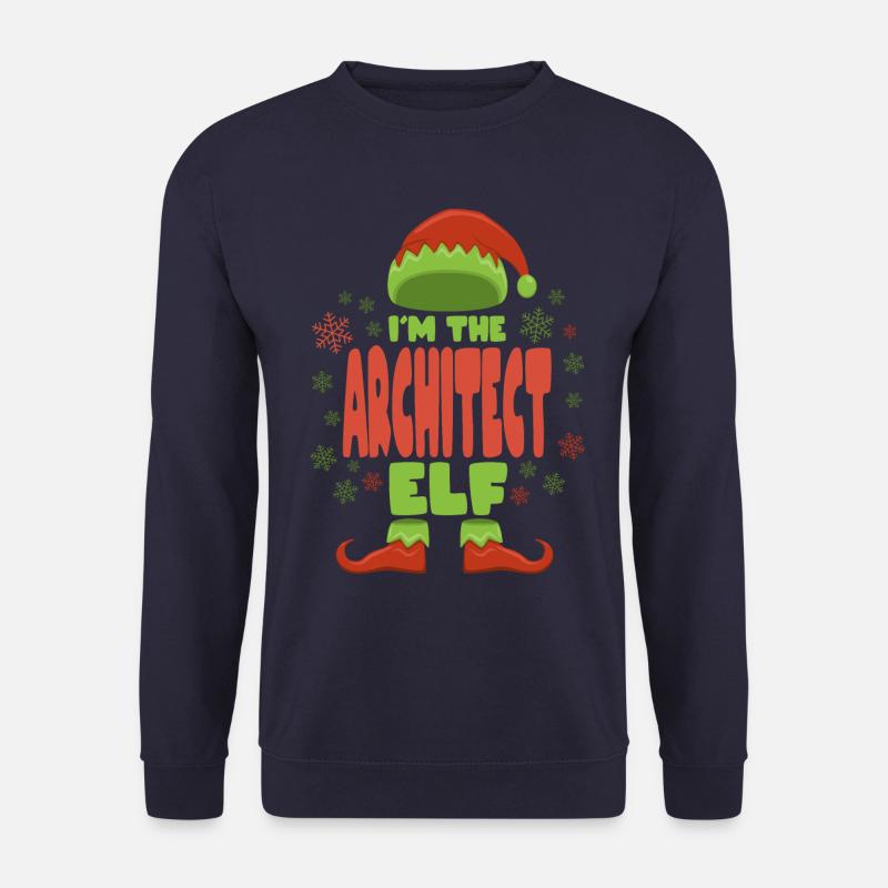 Architecte Elfe de Noël - Sweat-shirt Unisexe - marine