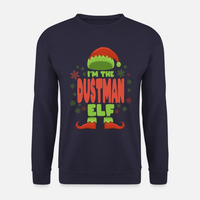 Garbage Man Christmas Elf - Unisex Sweatshirt - navy