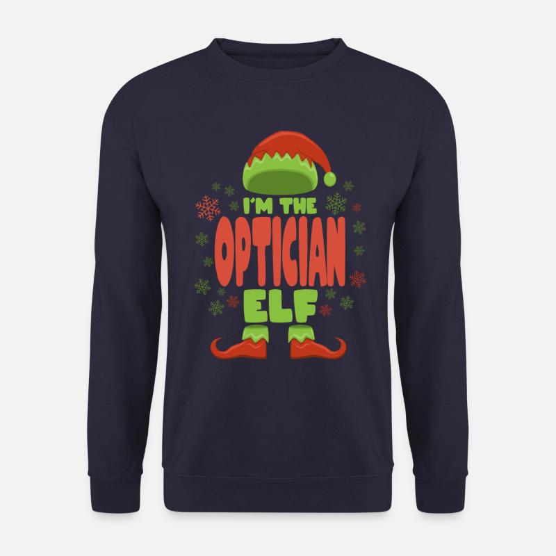 Optician Christmas Elf - Unisex Sweatshirt - navy