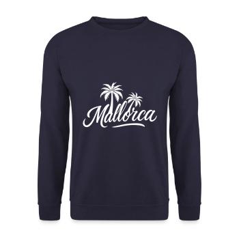 Palmier de Majorque - Sweat-shirt Unisexe - marine - Devant - Alina (178cm) & Michal (187cm)