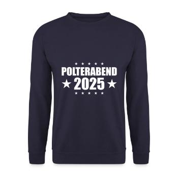 Polterabend 2025 - Unisex Pullover - Navy - Vorne - Alina (178cm) & Michal (187cm)