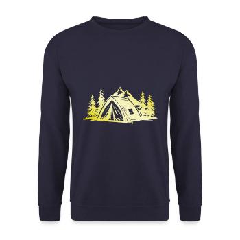 Tente de camping Gold - Sweat-shirt Unisexe - marine - Devant - Alina (178cm) & Michal (187cm)