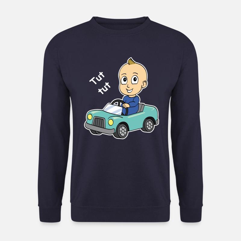 Baby Auto Geburt Schwangerschaft Shower - Unisex Pullover - Navy