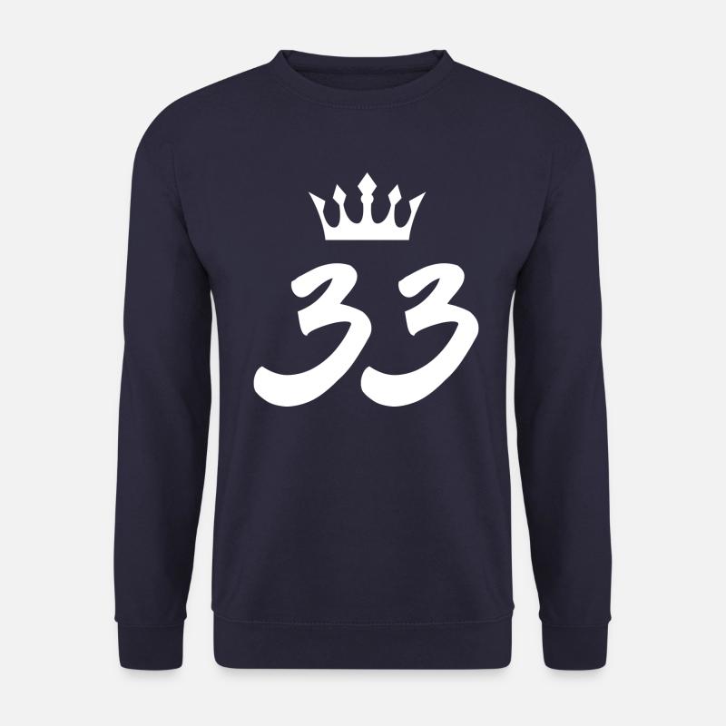 33 Couronne numérique - Sweat-shirt Unisexe - marine