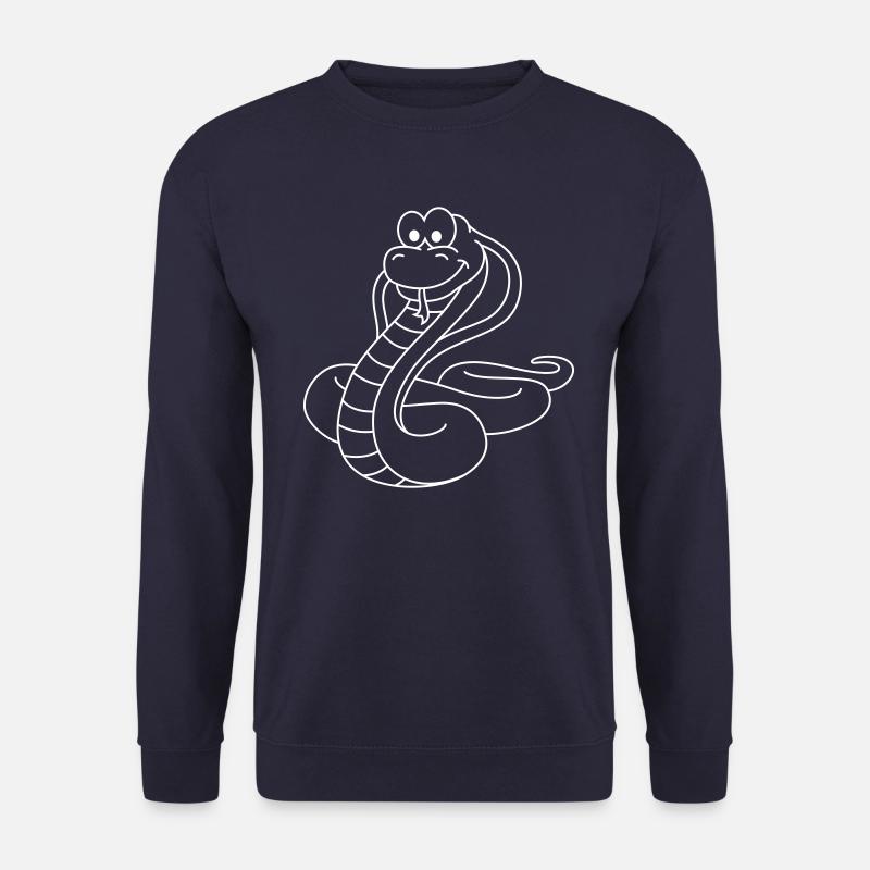 Snake Cobra Comic Animal - Unisex Sweatshirt - navy