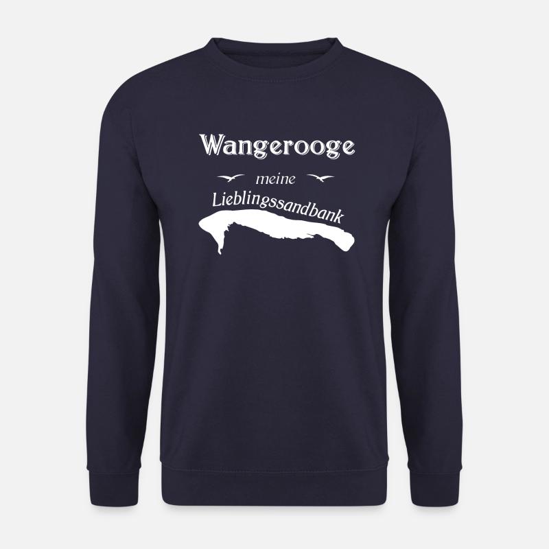Lieblingssandbank Wangerooge - Nordsee Geschenk - Unisex Pullover - Navy