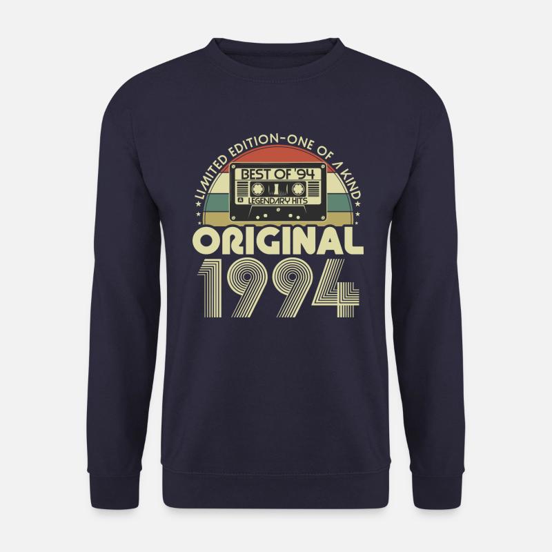 Original 1994 Jahrgang Vintage Geburtstag Retro - Unisex Pullover - Navy