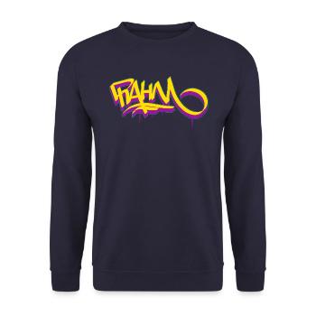 Duisburg RAHM Graffiti Shirt Style streetart urban - Unisex Sweatshirt - navy - Front - Alina (178cm) & Michal (187cm)