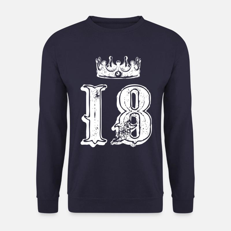 18 Number crown - Unisex Sweatshirt - navy