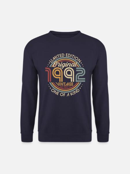 1992 Original Jahrgang Vintage Retro Geburtstag - Unisex Pullover - Navy
