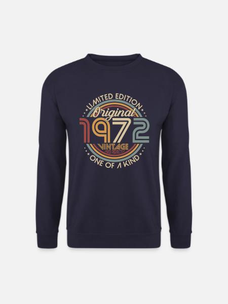 1972 Original vintage vintage retro birthday - Unisex Sweatshirt - navy