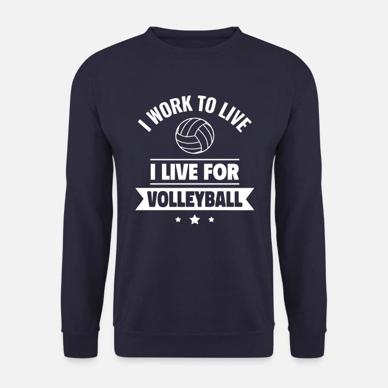 Volleyballliebe: Geschenk für Spieler - Unisex Pullover - Navy