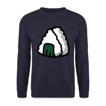 Onigiri Nigiri Sushi - Nourriture japonaise - Sweat-shirt Unisexe - marine - Devant - Alina (178cm) & Michal (187cm)