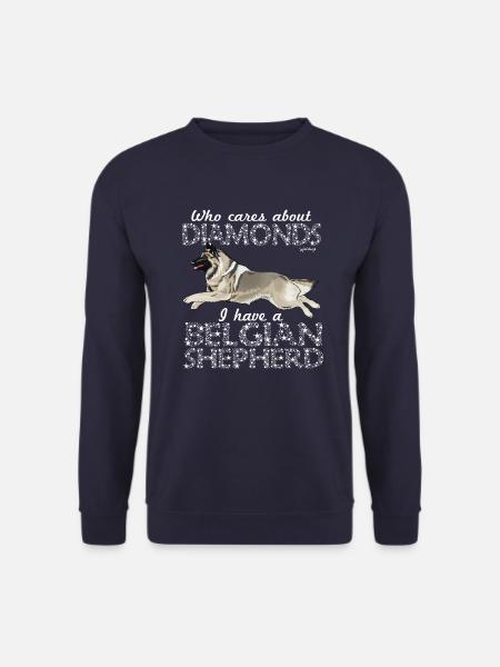 BelgianShep Diamonds3 - Unisex Sweatshirt - navy
