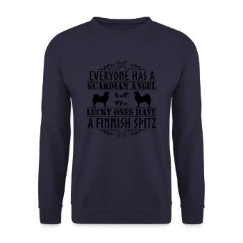 finnishspitzangel2 - Sweat-shirt Unisexe - marine - Devant - Alina (178cm) & Michal (187cm)