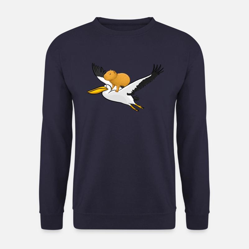 Capybara Pelikan - Unisex Pullover - Navy