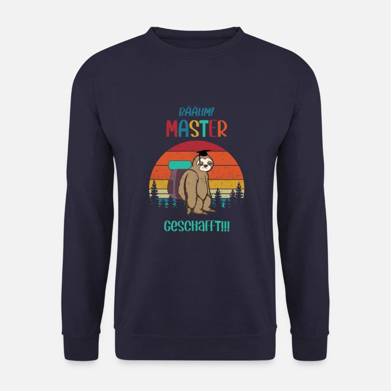 Master Geschafft Masterabschluss Geschenk - Unisex Pullover - Navy