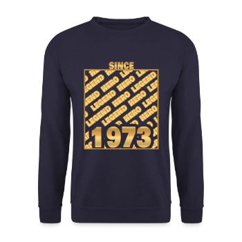 1973 - Unisex Pullover - Navy - Vorne - Alina (178cm) & Michal (187cm)