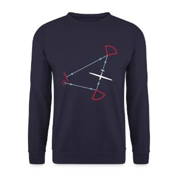 glider competition - Unisex Sweatshirt - navy - Front - Alina (178cm) & Michal (187cm)
