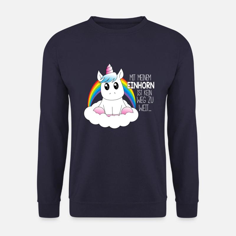Mit meinem Einhorn - Unisex Pullover - Navy