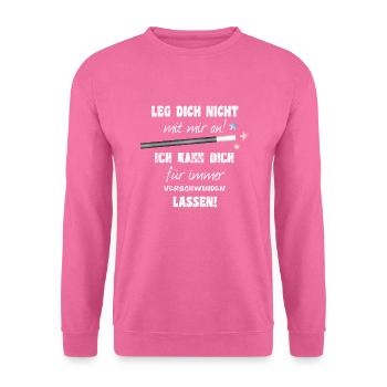 Magier / Zauberer - Unisex Pullover - Pink - Vorne