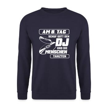 Gott Dj - Unisex Pullover - Navy - Vorne - Alina (178cm) & Michal (187cm)