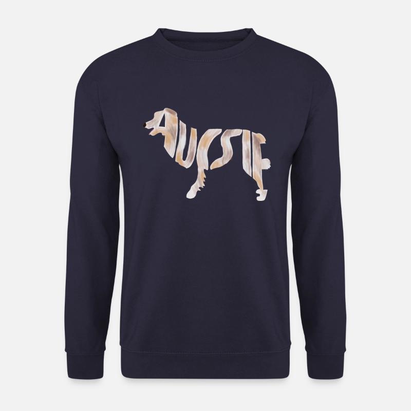 Aussie Red Merle - Sweat-shirt Unisexe - marine