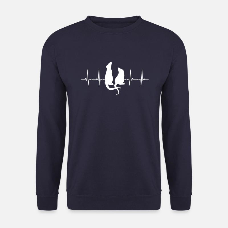 Ratten Herzschlag - Unisex Pullover - Navy