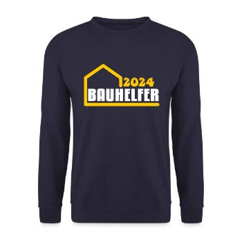 Bauhelfer 2024 - Unisex Pullover - Navy - Vorne - Alina (178cm) & Michal (187cm)