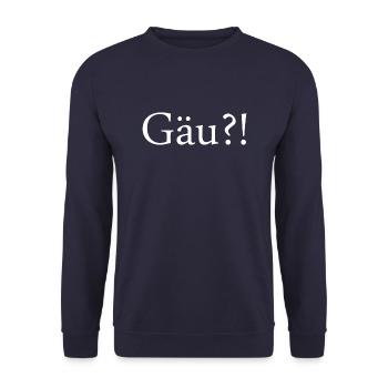 Gäu ?! German German Swiss German - Unisex Sweatshirt - navy - Front - Alina (178cm) & Michal (187cm)