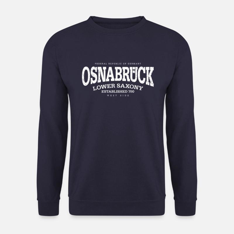 Osnabrück (white oldstyle Edt. '13) - Unisex Sweatshirt - navy
