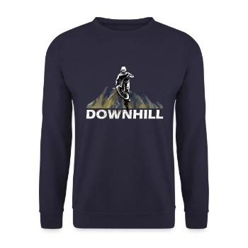 Vélo de montagne vélo de descente - Sweat-shirt Unisexe - marine - Devant - Alina (178cm) & Michal (187cm)
