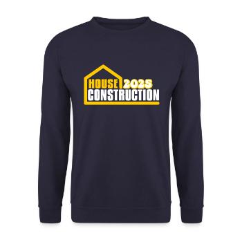 Hausbau 2025 - Unisex Pullover - Navy - Vorne - Alina (178cm) & Michal (187cm)