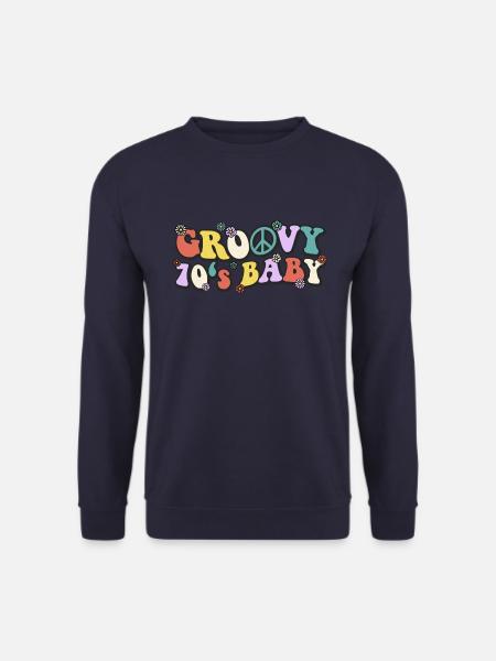 Groovy 70's Baby - Unisex Sweatshirt - navy