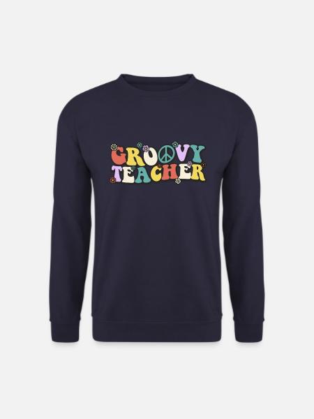 Groovy Teacher - Unisex Sweatshirt - navy