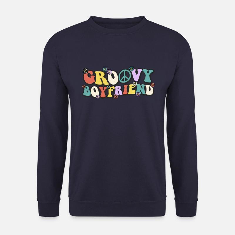 Groovy boyfriend - Unisex Pullover - Navy