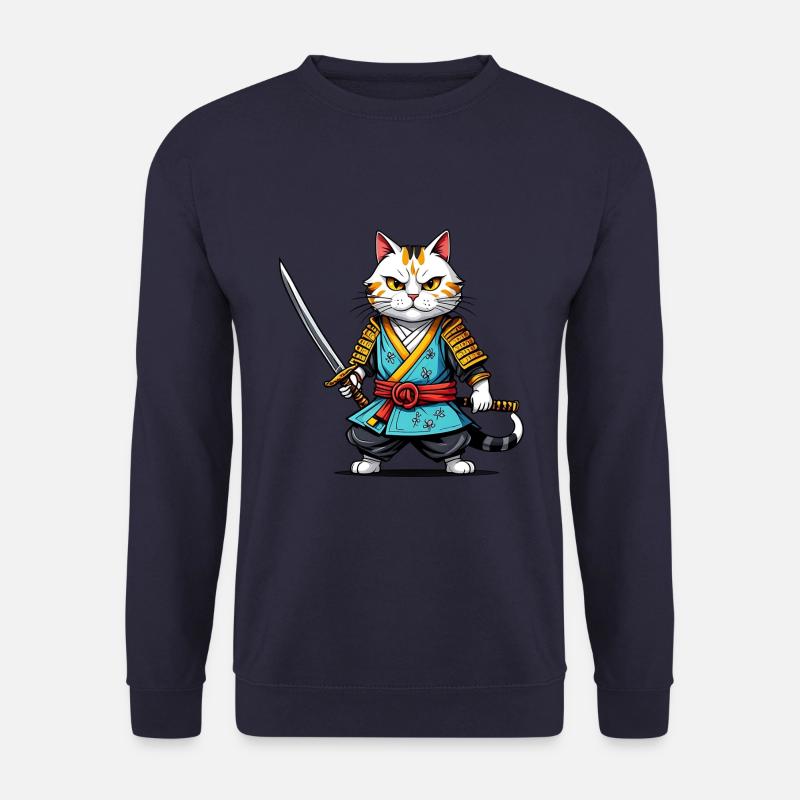Samurai cat - Unisex Sweatshirt - navy