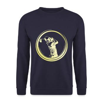 Golfeur Homme - Sweat-shirt Unisexe - marine - Devant - Alina (178cm) & Michal (187cm)