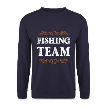 Fishing Crew - Unisex Pullover - Navy - Vorne - Alina (178cm) & Michal (187cm)