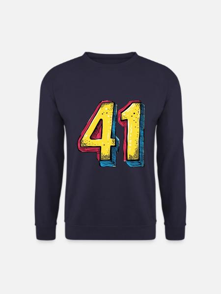 41 Zahl Bunt - Unisex Pullover - Navy