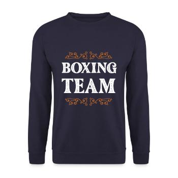 Équipe de boxe - Sweat-shirt Unisexe - marine - Devant - Alina (178cm) & Michal (187cm)