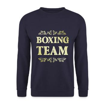 Boxing Team - Unisex Pullover - Navy - Vorne - Alina (178cm) & Michal (187cm)