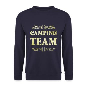 Camping Team - Unisex Pullover - Navy - Vorne - Alina (178cm) & Michal (187cm)