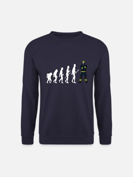 Évolution du pompier - Sweat-shirt Unisexe - marine