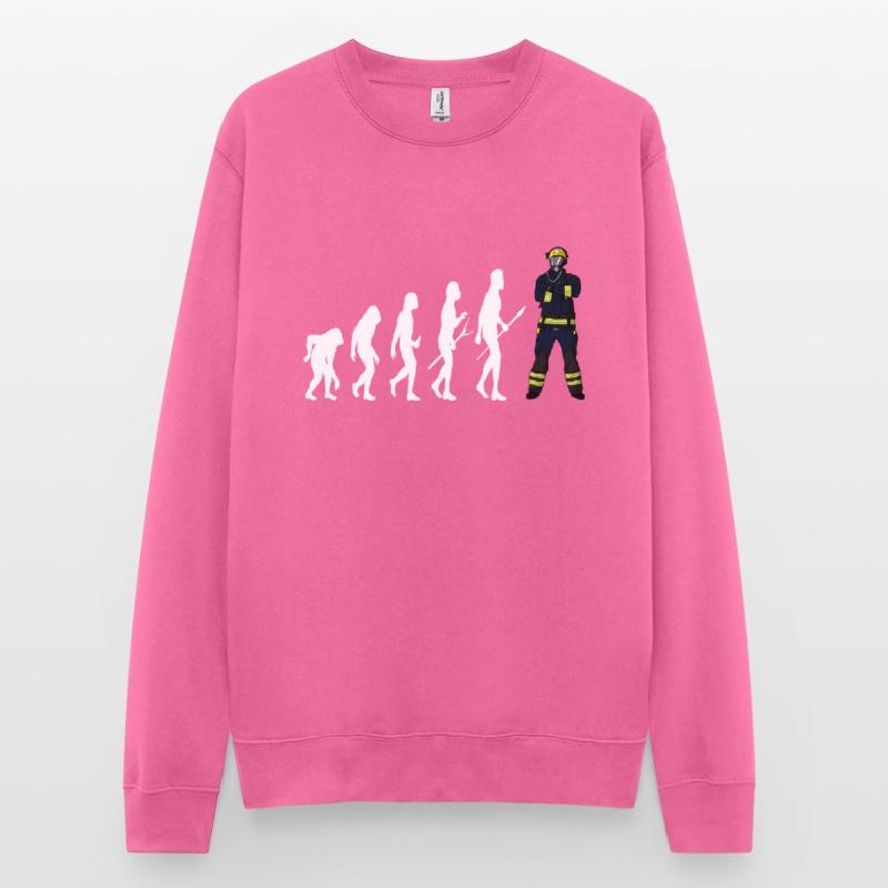 Évolution du pompier Sweat-shirt Unisexe