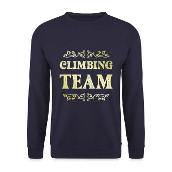 Climbing Team - Unisex Pullover - Navy - Vorne - Alina (178cm) & Michal (187cm)