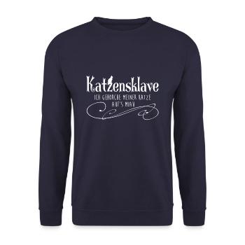 Katzensklave - Unisex Pullover - Navy - Vorne - Alina (178cm) & Michal (187cm)