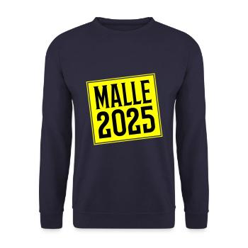 Malle 2025 - Unisex Pullover - Navy - Vorne - Alina (178cm) & Michal (187cm)