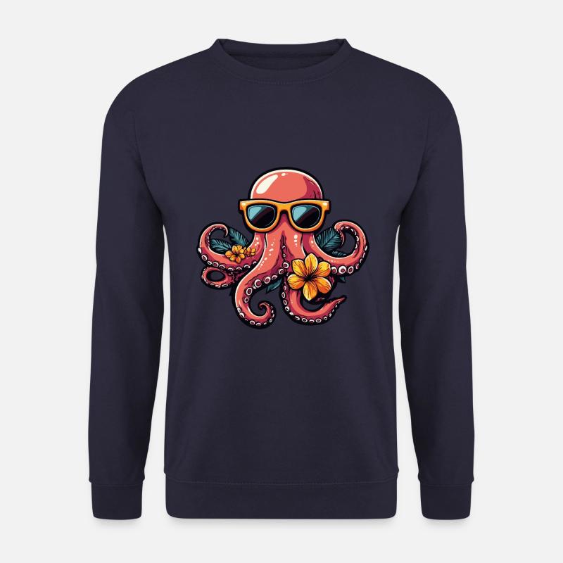 Octopus Funny Summer - Unisex Sweatshirt - navy
